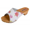 Kožené dreváky W45 veľké kvety - 36 [23,2 cm]