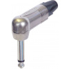 Neutrik NP2RX jack konektor 6.35 mm zástrčka, zahnutá Pólů: 2 mono stříbrná 1 ks