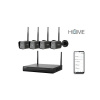iGET HOME NVR N4C4 - CCTV bezdrátový Wi-Fi set FullHD 1080p, 4CH NVR + 4x kamera 1080p se zvukem