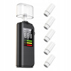 ALKOHOL TESTER ELEKTROCHEMICKÝ PRECIZNY USB LED RÝCHLY DIGITÁLNY NÁUSTKYx6