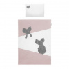 BELISIMA 2-dielne posteľné obliečky Belisima Mouse 100/135 ružové