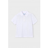 Detská bavlnená polokošeľa Mayoral 150.5A.Mini.PPY2 biela 104