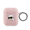 Karl Lagerfeld PU Embossed Karl Head Puzdro na AirPods 1/2 KLA2PGKIPP