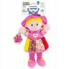 LAMAZE ZÁVESNÁ HRAČKA BÁBIKA EMILKA moja prvá bábika, senzorická +0 mesiacov