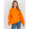 Neónovo-oranžová mikina s potlačou leva EM-BL-617-4.41P-orange ONE SIZE