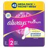 Always Platinum Super (veľkosť 2) Vložky s krídelkami 42