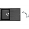 Set Sinks BEST 780 Metalblack + batéria Sinks MIX 3 S Chróm