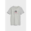 TRIČKO GANT ARCHIVE SHIELD SS T-SHIRT LIGHT GREY MELANGE
