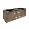 Swiss aqua technologies Koupelnová skříňka s umyvadlem SAT Cube Way 120x53x46 cm dub wellington mat CUBE461202DWMODC