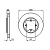 TATechnix Brzdový kotúč 260 mm Honda ACCORD V (CE, CF_, CD) - BOSCH