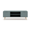 TV stolík sivozelený 140x53x40 cm Pisco – Marckeric