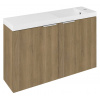 Sapho LATUS X umývadlová skrinka 78,8x50x22cm, dub cuneo LT110-SET09