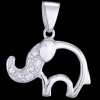 Silver.ag Prívesok strieborný, zirkón, slon P1030