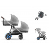 CYBEX e-Gazelle S Lux + Gazelle S Cot S Twin Travel Set Aton B2 i-Size stone grey 2025