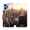 Flipové pouzdro Mobiwear - Xiaomi Redmi Note 12 5G - M138P New York (Knížkové flip pouzdro, obal, kryt na mobil Xiaomi Redmi Note 12 5G - M138P New York, materiál Umělá kůže + TPU - ochrana 360°, stoj