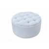 Caramella Baby Blue prešívané puff kresielko modré