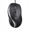 Optický senzor káblovej myši Logitech M500s (Myš Logitech M500s Advanced s optickým senzorom, čierna)