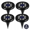 Solárne svietidlá - 4 ks lampa LED solárna záhrada studená biela (Solárne svietidlá - 4 ks lampa LED solárna záhrada studená biela)