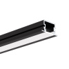 LED profil vestavný KLUS PDS-NK černý - LED profil PDS-NK černý - 3m