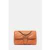 Kožená kabelka Pinko 100038.A0F2 oranžová ONE SIZE