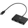 HP Inc. HP USB-C to USB-A Hub USB-C® (USB 3.1) MultiPort húb viacfarebná; Z6A00AA