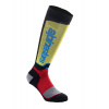 PONOŽKY MX PLUS, ALPINESTARS (ČERNÁ/ČERVENÁ FLUO/ŽLUTÁ FLUO/MODRÁ) 2024 Veľkosť: M