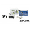 Airbrush set s kompresorom HS-08 WHITE a airbrush pištoľou HS-30, AUTOSTOP (Základná a ideálna sada pre make-up, torty a nechty)