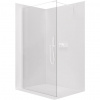 CERANO - Sprchová zástena Walk-in Onyx Cube Ľ/P - 8 mm - hranatá vzpera - biela matná, transparentné sklo - 110x200 cm