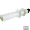 Regulus Trubka 80/125 PP/PP přes zeď s plast. koncovkou 14666