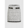 SUKŇA KARL LAGERFELD BOUCLE SKIRT BLACK WHITE KARL BOUCLE