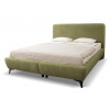 Wilsondo Čalúnená manželská posteľ s úložným priestorom Quella 140x200 - zelená