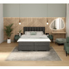 FDM Manželská posteľ LINCOLN Boxspring | grafit 160 x 200 cm