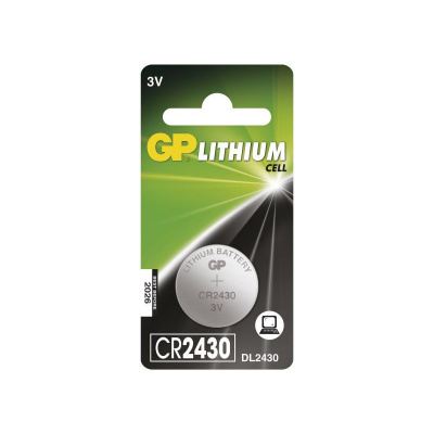 Lítiová gombíková batéria GP CR2430 - 1ks