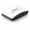 Delock 61762 4 porty USB 3.0 hub čierna, biela; 61762