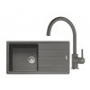 FRANKE SETG280MČ fragranitový drez 970x500 mm BFG 611+batéria FC 6018.901 Šedý Kameň FRA 114.0700.814