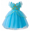 Rozprávkové šaty s výšivkou tyrkysové vel.104 - Princezná