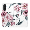 Flip pouzdro iSaprio - Samsung Galaxy A17 / A17 5G - Pink Flowers s kapsičkami na karty (Flipové knížkové pouzdro, obal, kryt iSaprio s přihrádkami na karty a motivem)