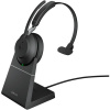 Jabra Evolve2 65, UC Mono Slúchadlá s mikrofónom Bezdrôtový Pres hlavu Kancelária / call centrum USB Typ-A Bluetooth Čierna (26599-889-989)