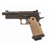 Vorsk Airsoftová pištoľ Hi-Capa 4.3, GBB - bronzová/TAN
