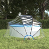 Bazénová kupola okrúhla 315x158 cm PVC-ForU-93812