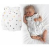 Body s nohavičkami, mušelín, Srdiečko, Baby Nellys - smotanové, veľ. 80