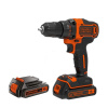 Black+Decker Aku vŕtací skrutkovač BDCDD186KB, 18 V, 360/1400 ot./min., BDCDD186KB-QW