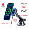 Swissten magnetický držiak do auta s bezdrôtovým nabíjaním (MagSafe), 15W 65010610
