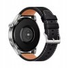 Čierny kožený remienok HUAWEI WATCH GT 2 3 4 5 PRO Elegant, Active 22 mm