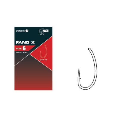 Nash Háčik Pinpoint Fang X Micro Barbed Veľkosť 4 10ks