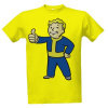 Tričko s potlačou Fallout - Pip Boy 3 pánské Žlutá S