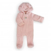 Pidilidi Zimná dievčenská dojčenská kombinéza, kapucňa s ušami Pink Veľ. 80/86