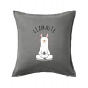 Yoga Llamaste - Vankúš 50x50 - 50x50 - Vrátane výplne ( Tmavosivý melír )