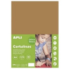 APLI Farebný papier, A4, 170 g/m², 50 listov farba lieskový orech