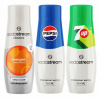 Sada 3 koncentrátov, sirupy do vody Sodastream Orange Zero + Pepsi + 7up